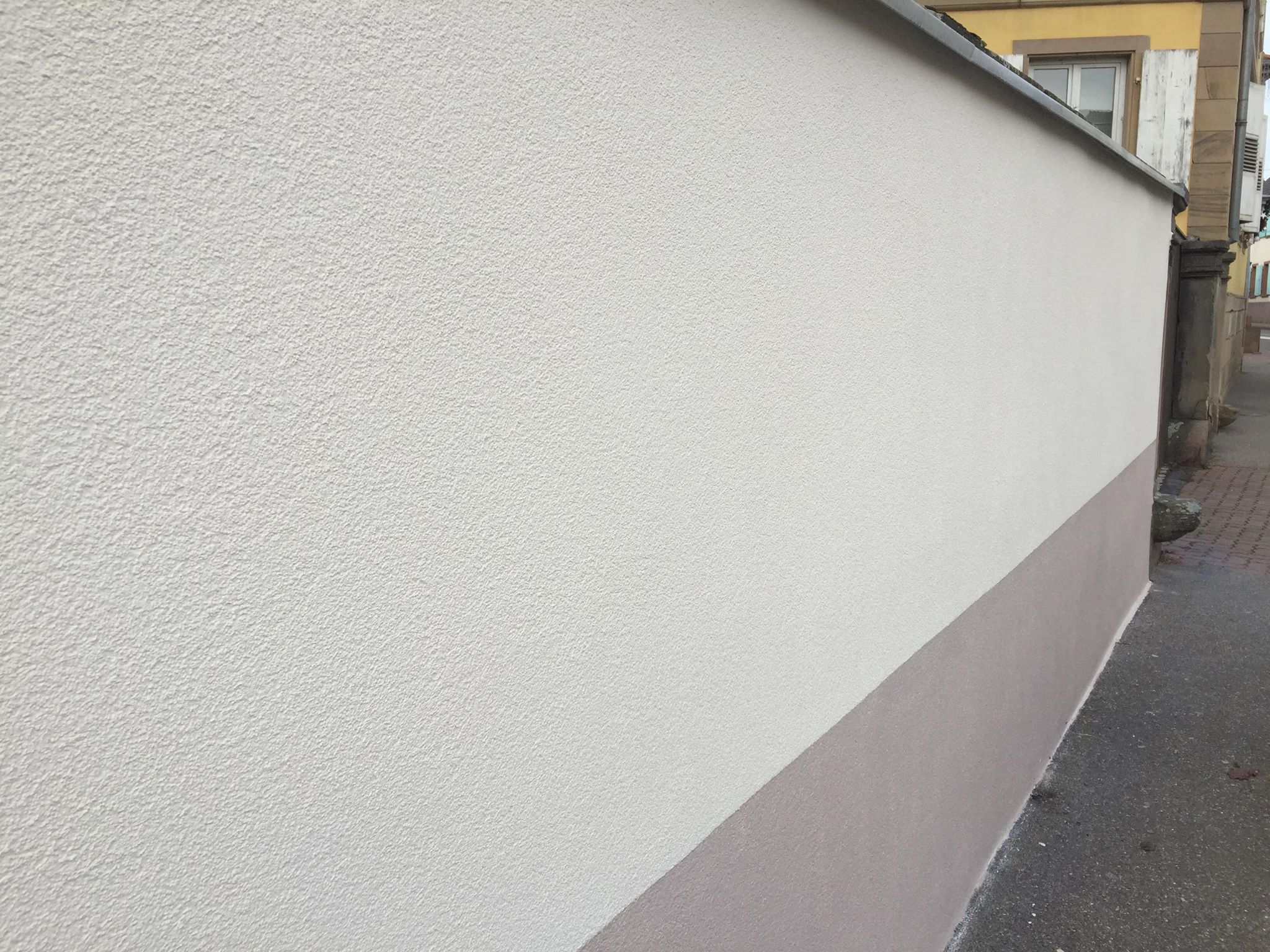 RÃ©novation d'un mur extÃ©rieur Ã  Wolfisheim